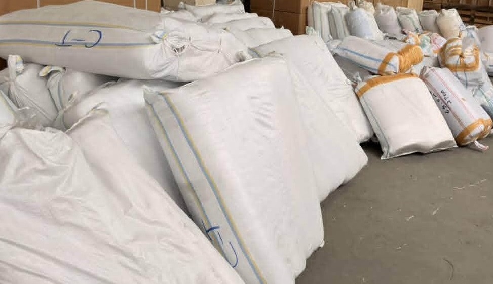 Photos of the seized goods